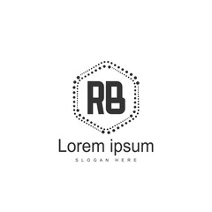 RB Logo template design. Initial letter logo design