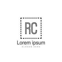 RC Logo template design. Initial letter logo design