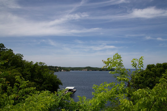 Sky With Clouds and Lake