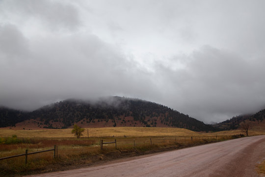 Misty Hillsides