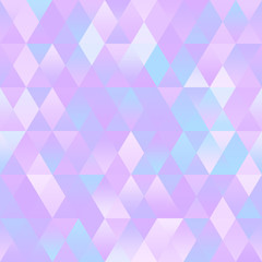 Pastel Colorful Ombre Geometric Background Polygonal Seamless Pattern Abstract Triangular Mosaic Low Poly