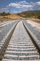 Fototapeta na wymiar Railway tracks patern