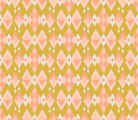 Abstract geometric seamless pattern with different shapes. Triangles, rhombuses, lines. Vector illustration. 