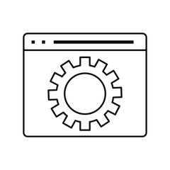website gear on white background
