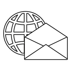 world email on white background