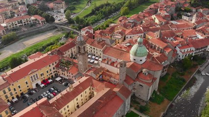 the town of Pontremoli on the Apennine mountains in Italy