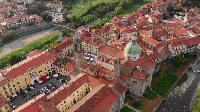 the town of Pontremoli on the Apennine mountains in Italy