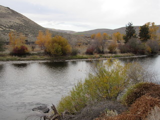 Fototapeta na wymiar Yakima River in fall