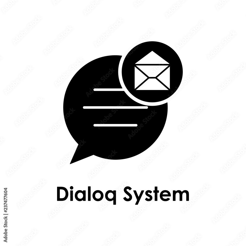 Poster bubble, envelope, dialog system icon. element of business icon for mobile concept and web apps. deta