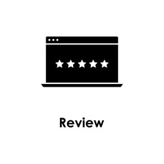 laptop, stars, review icon. Element of business icon for mobile concept and web apps. Detailed laptop, stars, review icon can be used for web and mobile