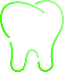 Natural Simple Line drawing of tooth