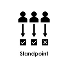 worker, cross, check, standpoint icon. One of the business collection icons for websites, web design, mobile app