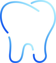 Natural Simple Line drawing of tooth