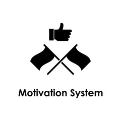 motivation system, flags, like icon. One of the business collection icons for websites, web design, mobile app