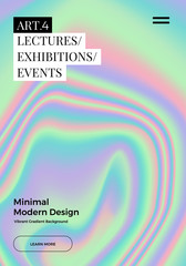 vibrant gradient holographic background