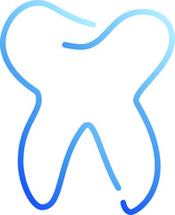 Natural Simple Line drawing of tooth