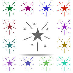 firework icon. Elements of circus in multi color style icons. Simple icon for websites, web design, mobile app, info graphics