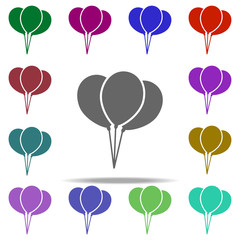 balloons icon. Elements of circus in multi color style icons. Simple icon for websites, web design, mobile app, info graphics