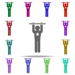 circus acrobat icon. Elements of circus in multi color style icons. Simple icon for websites, web design, mobile app, info graphics