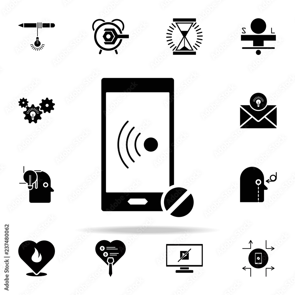 Aufkleber pill from wifi icon. concentration icons universal set for web and mobile