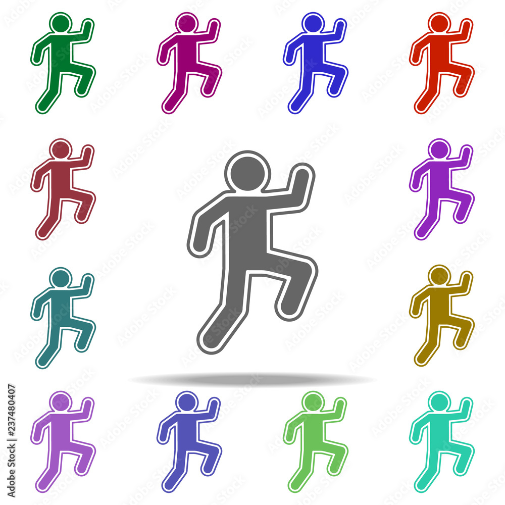 Poster trail icon. elements of dedective in multi color style icons. simple icon for websites, web design, 