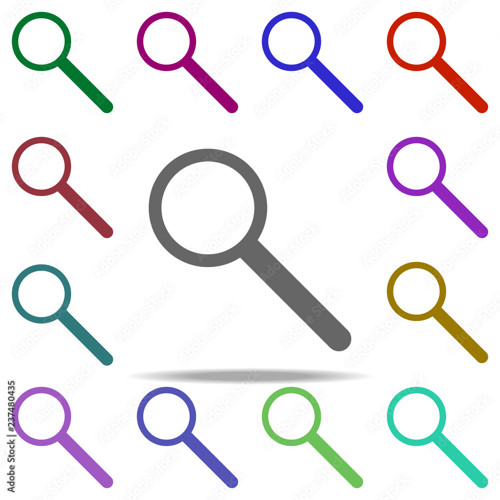 Poster magnifier icon. elements of dedective in multi color style icons. simple icon for websites, web desi