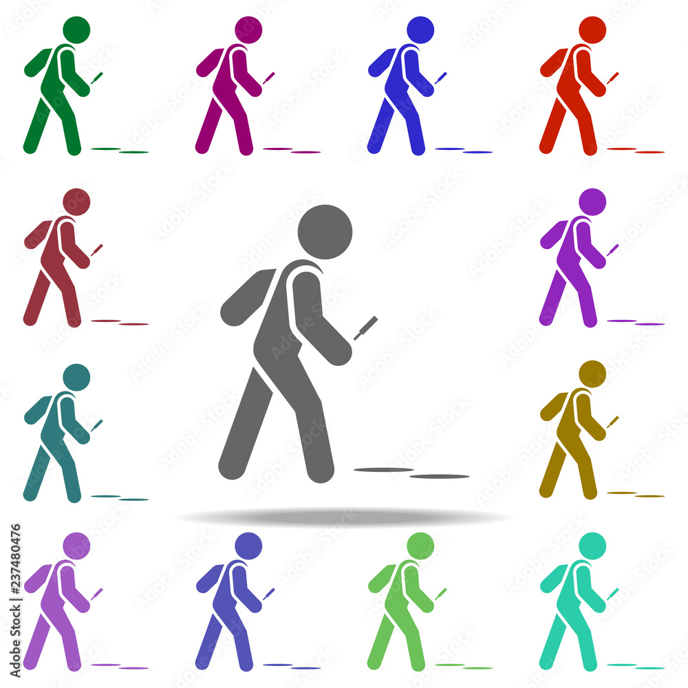 Poster detective take trace icon. elements of dedective in multi color style icons. simple icon for website