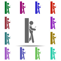 concealed surveillance icon. Elements of dedective in multi color style icons. Simple icon for websites, web design, mobile app, info graphics