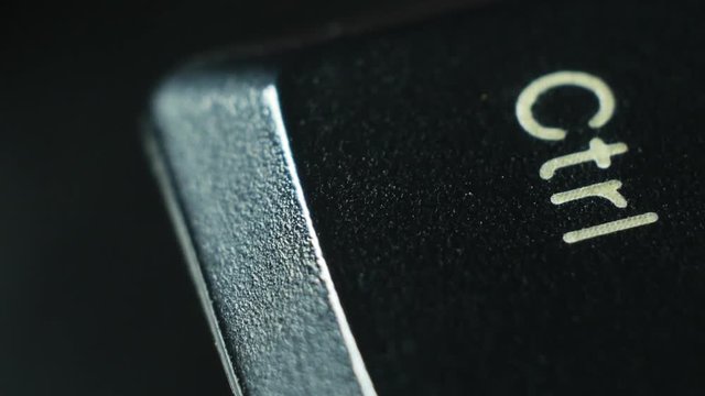 The ctrl key rotates in macro