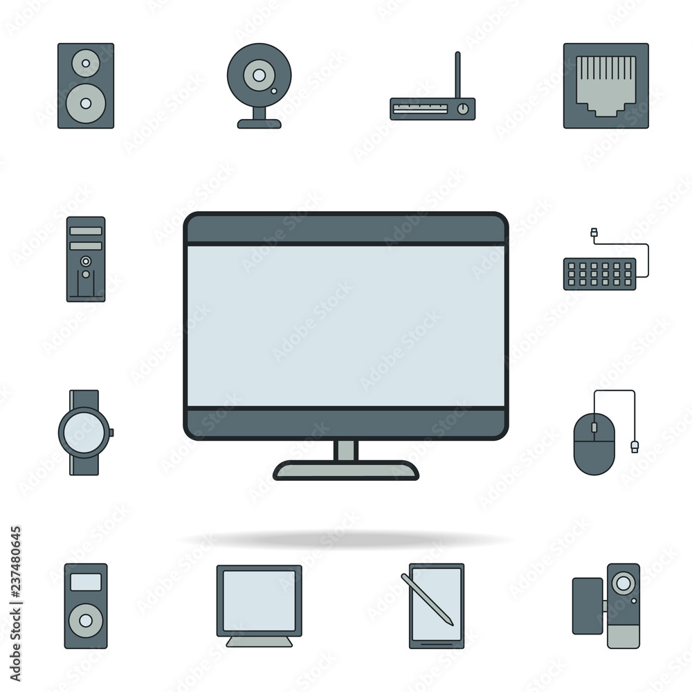 Poster monitor icon. devices icons universal set for web and mobile