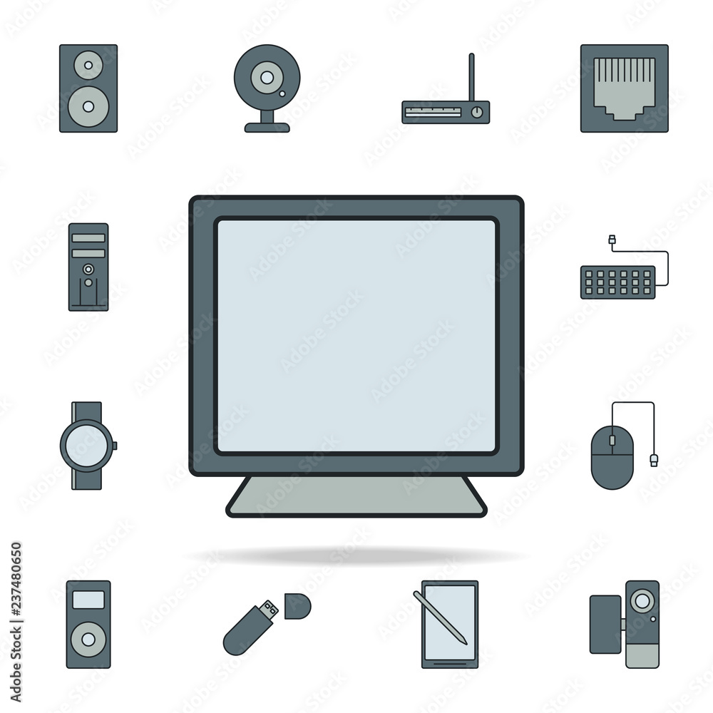 Poster monitor icon. devices icons universal set for web and mobile