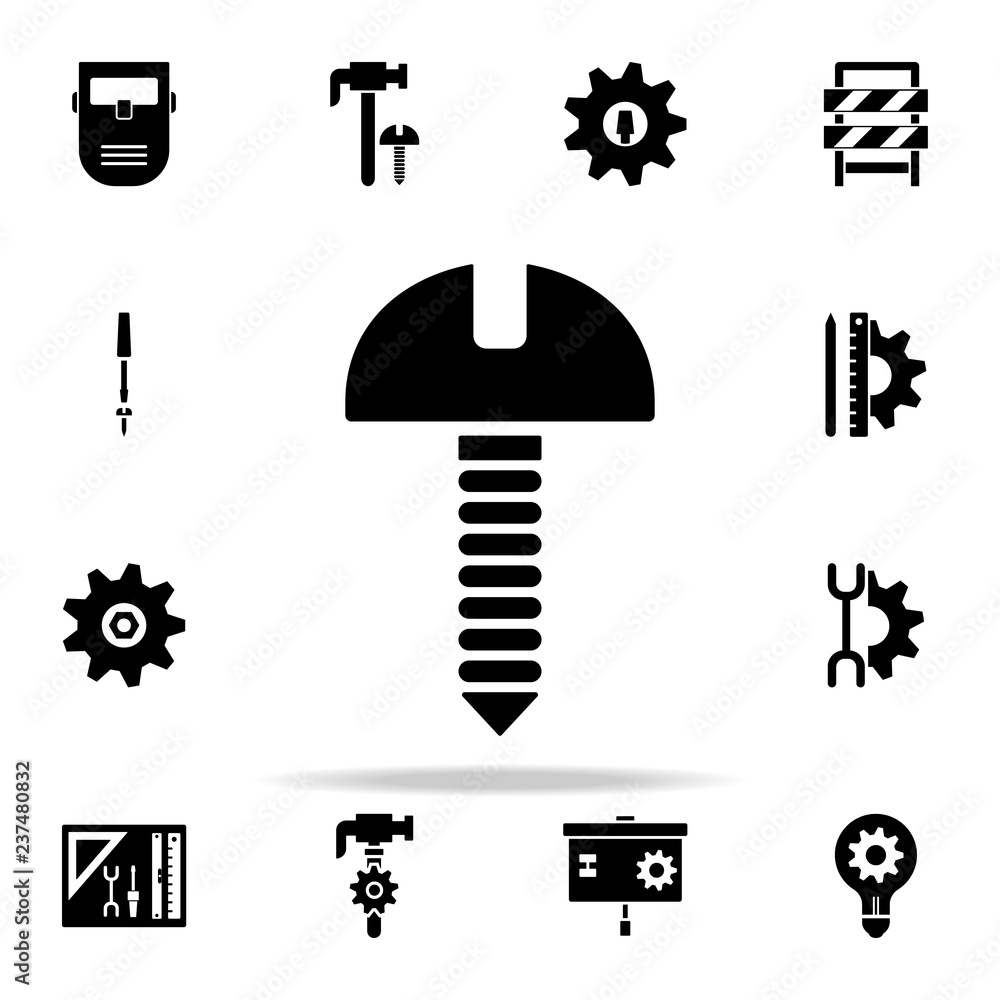 Poster screw icon. engineering icons universal set for web and mobile