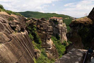 Meteora monastery region of the village of Kalambaka Greece.