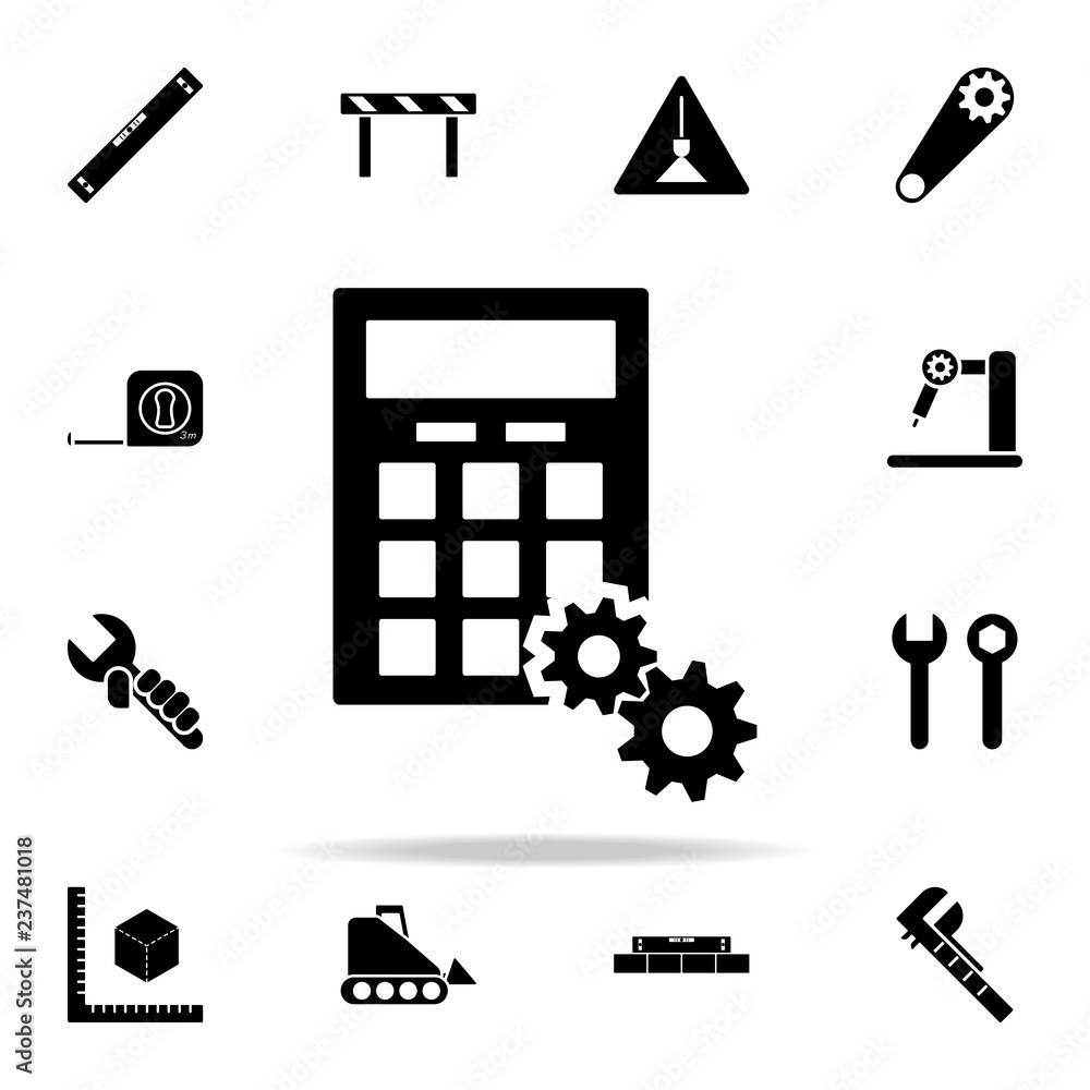 Poster computational mechanism icon. engineering icons universal set for web and mobile