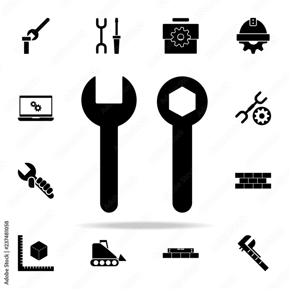 Poster nut tools icon. engineering icons universal set for web and mobile