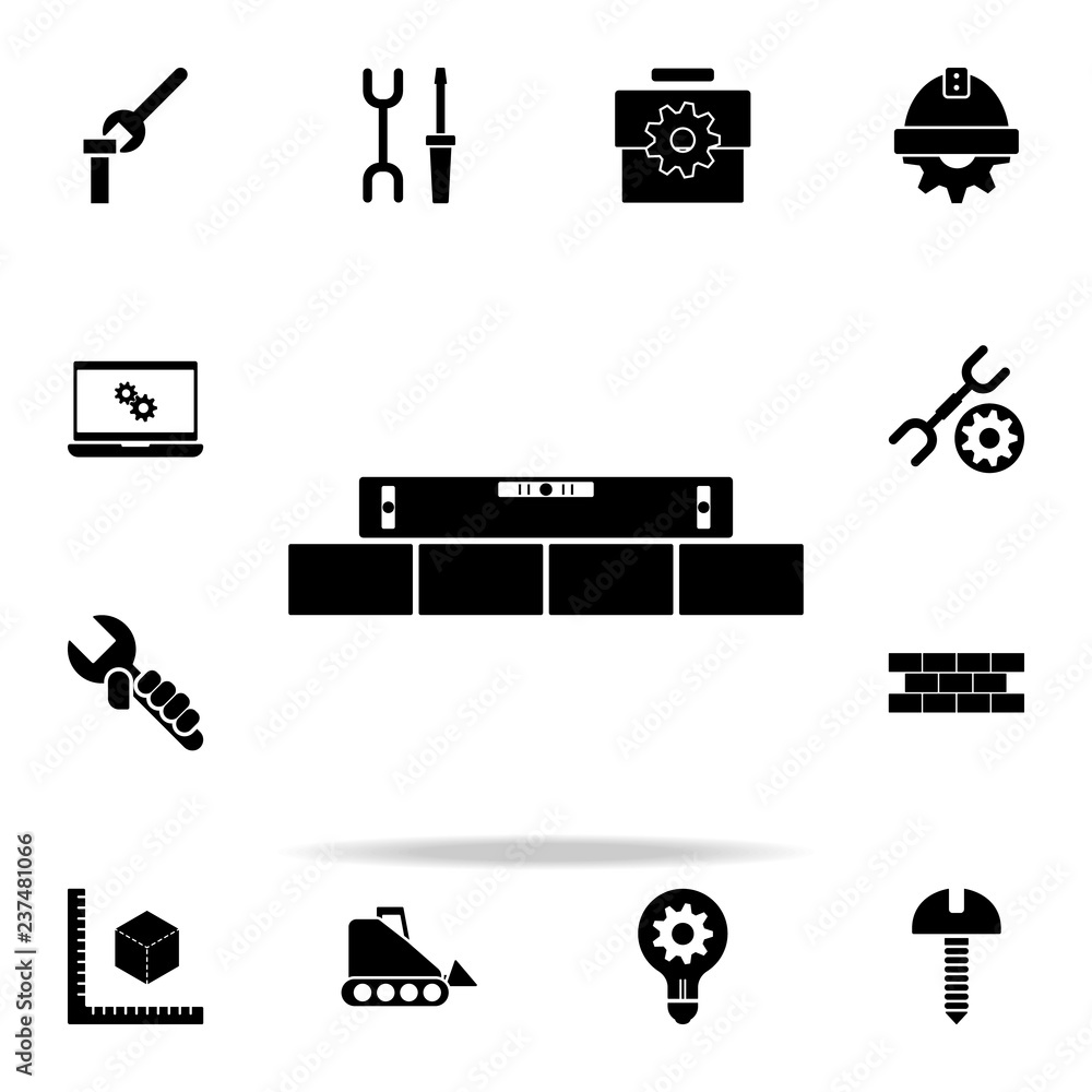 Poster tilt level calculator icon. engineering icons universal set for web and mobile