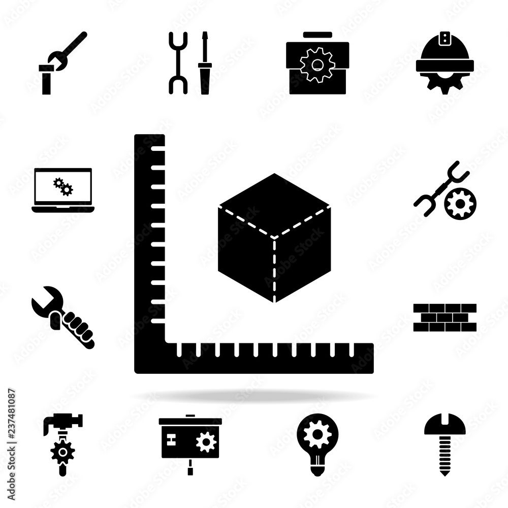Poster square calculation icon. engineering icons universal set for web and mobile