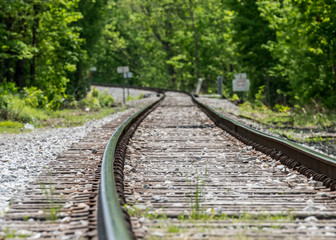 Obraz premium Looking Down the Rail