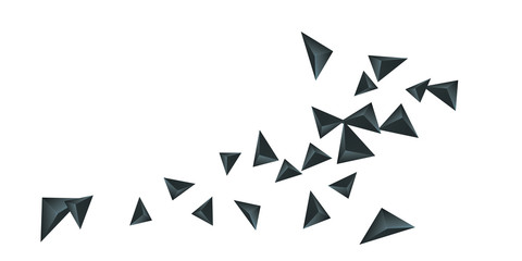 Triangle background. Abstract composition of triangular pyramids. © niko180180