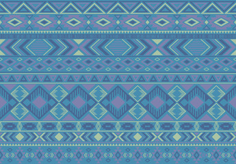 Indian pattern tribal ethnic motifs geometric seamless vector background. Modern ikat tribal motifs clothing fabric textile print traditional design with triangle and rhombus shapes.