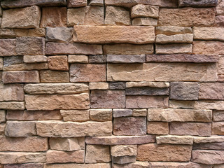 Texture of stone brick wall