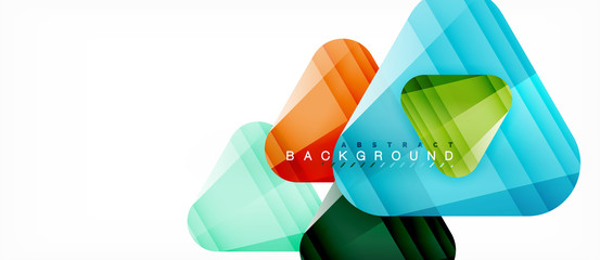 Geometric abstract background, triangles
