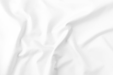 Obraz premium Abstract white fabric texture background. Wavy fabric