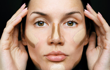 concealer. face correction.