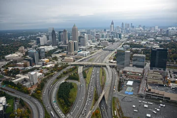 Washable wall murals Aerial photo Aerial View of Atlanta