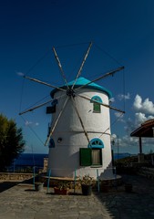Fototapeta na wymiar windmill in greece