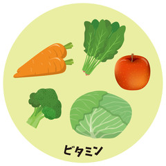 五大栄養素　ビタミン
