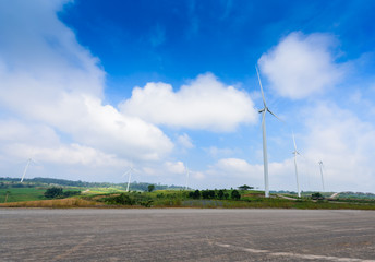 Windmill turbine for electric production at Khao Kho, Petchaboon, Thailand