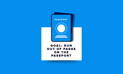 Goal Run Out of Pages On The Passport Motivational Travel Quote