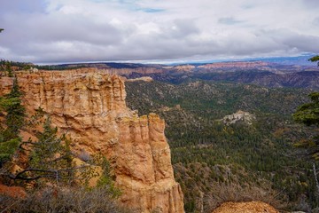 Fototapeta na wymiar Beautiful aerial view of Bryce Canyon 